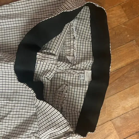 Brown plaid checked work pants - Picture 3 of 7